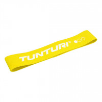 Odporová guma textilní TUNTURI Resistance Band - lehká žlutá