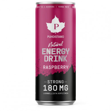 Natural Energy Drink STRONG 330ml STRONG raspberry