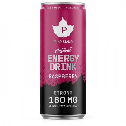 Natural Energy Drink STRONG 330ml STRONG raspberry