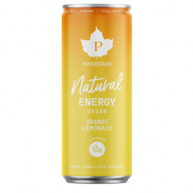 Natural Energy Drink 330ml orange (Energetický nápoj -  pomeranč)