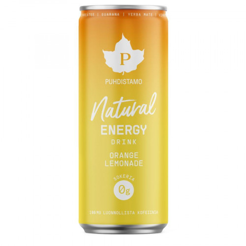 Natural Energy Drink 330ml orange (Energetický nápoj -  pomeranč)