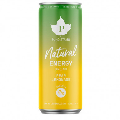 Natural Energy Drink 330ml pear lemonade