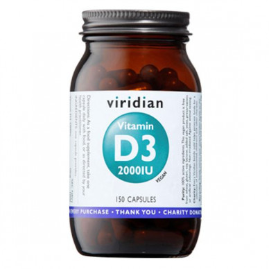 Viridian Vitamin D3 2000 IU  150 cps
