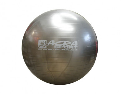 Acra Gymnastic Ball 65 cm stříbrná