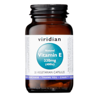 Viridian Vitamin E 330 mg 400 IU 30 cps