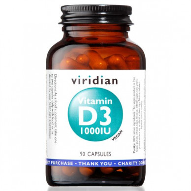Viridian Vitamin D3 1000 IU  90 cps