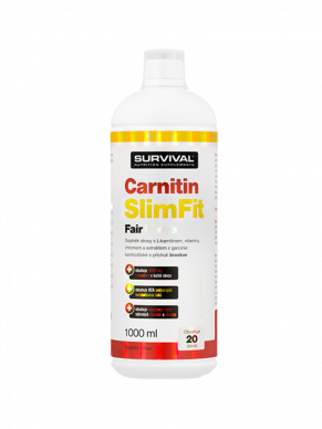Survival Carnitin Slim Fit Fair Power 1000 ml broskev