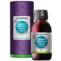 Viridian Elderberry Extract + Vitamin C 100 ml Organic