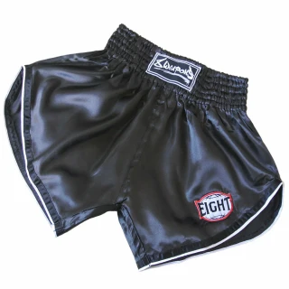 8 WEAPONS Muay Thai Shorts, Retro, černo-bílé