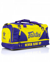 Fairtex Sportovní taška BAG2 - fialová/žlutá„Heavy Duty“