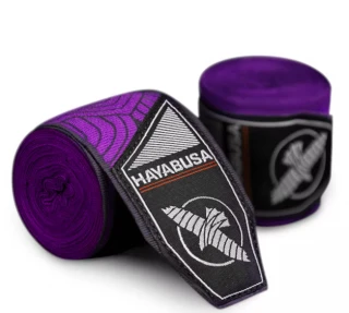 Bandáže Hayabusa Perfect Stretch 2 - Černo / Fialová